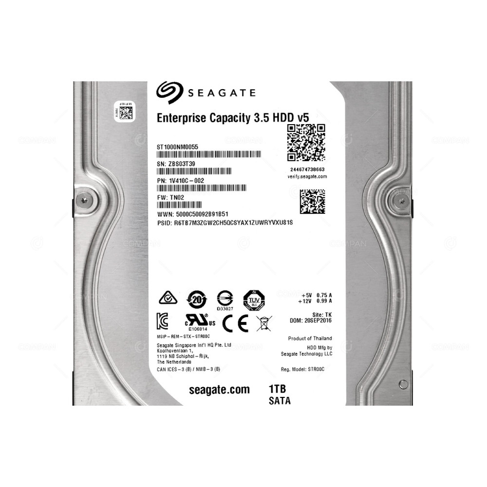 ST1000NM0055 SEAGATE HDD 1TB 7.2K SATA 6G 3.5" LFF